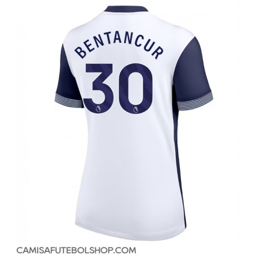 Camisa de time de futebol Tottenham Hotspur Rodrigo Bentancur #30 Replicas 1º Equipamento Feminina 2024-25 Manga Curta